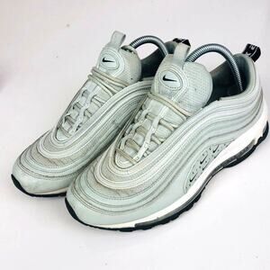 Nike Womens Air Max 97 Running Shoes Green Silver AR7621-002 Low Top Lace Up 10M